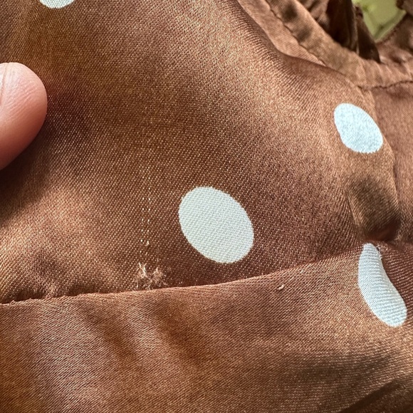 JAPNA  Brown Polkadot Pinup Style. Spaghetti Strap Midi Dress Size XL Hourglass - Picture 5 of 15